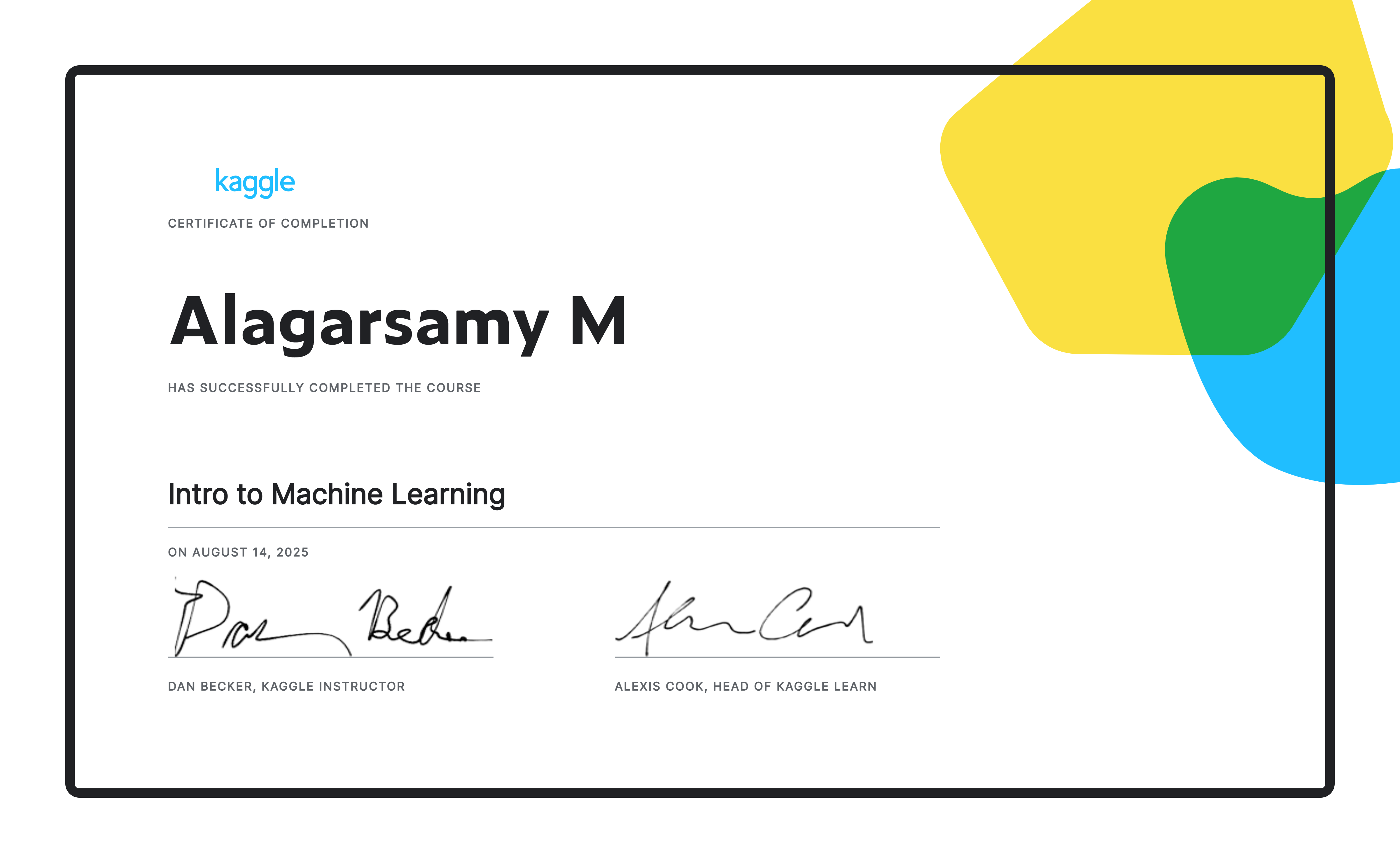 Intro to Machine Learning